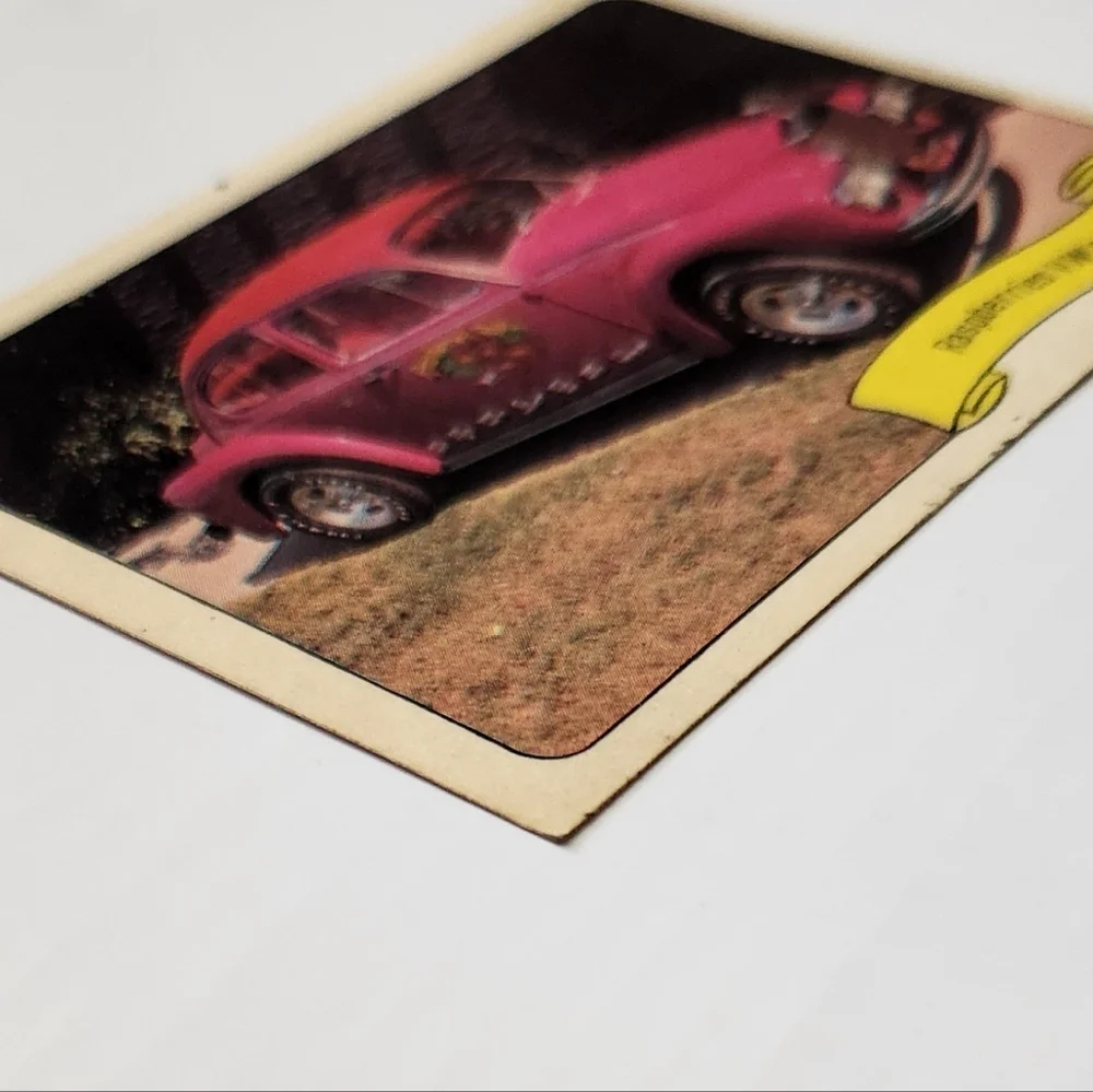 🍓 Vintage 1970 Fleer GEORGE BARRIS Kustom City Sticker - RASPBERRIES ROLLS 🏎️